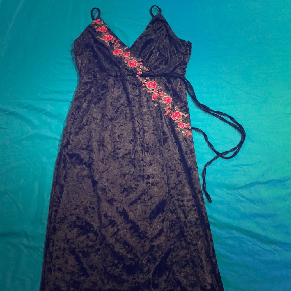 Black Velvet Cocktail Dress